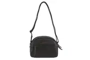 Milleni - NL3869 Small rounded leather sidebag - Black