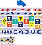 Hop Rug, Hop and Counting Rug - Hop Mats for the Classroom | Funny Educational Playroom Rug, Floor Carpet, Children's Play Mat for Bedroom, Nursery for Indoor