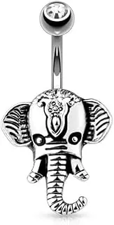 [Pain-is-Art] Navel Piercing Elephant 316L Surgical Steel Choice of Colours