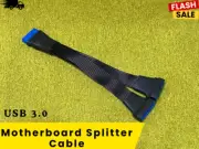 Motherboard Splitter Cable USB 3.0 19Pin to Dual 20Pin Extension Adapter Y Cord