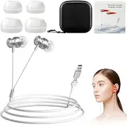 MIUUIPI Tinnitus Infrared Ear Plugs, Tinnitus Headphones, 2-in-1 Red Light Therapy Device for Nose Ears, Red Light Device for Tinnitus, Quick Aid for Ear Noise