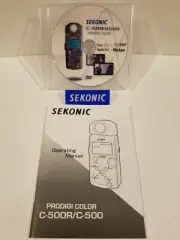 SEKONIC C-500 / C-500R COLOR METER DVD + INSTRUCTION (ORIGINAL PRINT JAPAN)