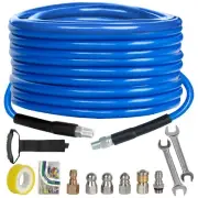 Xiny Tool Sewer Jetter Kit for Pressure Washer 50FT, 4000 PSI Drain Cleaner H...