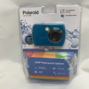 Polaroid iS 049 16MP Instant Sharing Waterproof Digital Camera Teal NIB