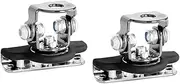 Car Headlight Brackets Car Hood Spotlight Base Mounting Clip HoodWork Light Mount Clamp Bar Bracket Off Road Auto Accessories Headlight Bracket(2pcs Sliver)