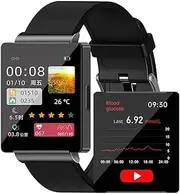 Non-Invasive Blood Glucose Monitoring Smart Watch, Blood Sugar Test Smartwatch with Blood Pressure, Blood Oxygen, Sleep Monitor, Body Temperature, Full Touch Health Fitness Tracker for Men Women