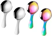 Alipis 3sets Mini Ice Cream Spoons for Boys and Girls Stainless Steel Learning Spoon Set Tableware 4pcs*3