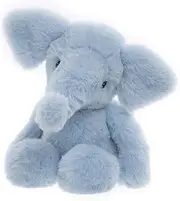 Bear & Me Effie Elephant Powder Blue Plush Toy – Charlie Bears Soft and Detailed Stuffed Animal 20cm Tall