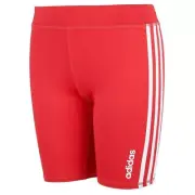 NWT Girls Adidas Climalite Bike Shorts PINK Fitted 3 Stripe FREE SHIPPING