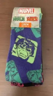Loot Wear Exclusive Incredible Hulk & She-Hulk Crew Socks Set of 2 NEW