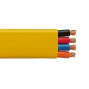 1000' 14/4 Flat Yellow Festoon Cable PVC Jacket Copper Wire 600V