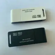USB 2 In 1 High Speed Card Reader For SD Micro SD TF Memory Card Adapter