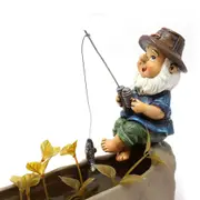 Garden Ornament Mini Dolls Statues Fishing Dwarf Garden Decoration