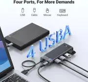 Ugreen 4-Port USB 3.2 Gen 1 Data Transfer Hub with USB-C Charging Port