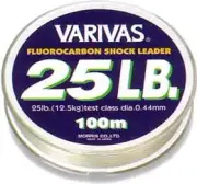 MORRIS shock leader VARIVAS fluorocarbon 30m 20 No. 70lb Natural