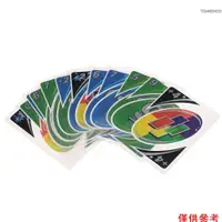 在飛比找蝦皮商城優惠-Uno 紙牌遊戲 108 張卡片防水 PVC 透明撲克牌兒童