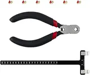 TOPARCHERY Archery Bow String Points Nock Pliers T Shape Bow Arrow Square Ruler Nocking Point Buckles for Recurve Bow Hunting Shooting Archery Equipment