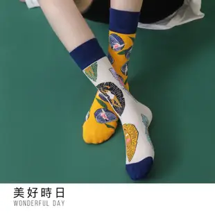 【美好時日】韓版 潮流不對稱襪 個性不對稱襪 中筒襪 親子襪