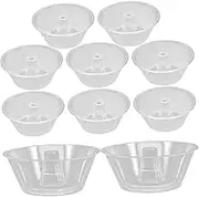 10pcs Popcorn Tray Small Plastic Bowls French Fries Holder Spaghetti Container Compact Food Bowl All in One Tumbler Cold Clear Tumbler Thickened Food Bowl Ice Cream Bowl Hot Pot Pp