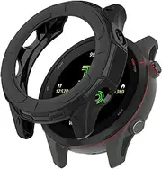 Chofit Cases intended for Garmin Forerunner 955 Case, TPU Protective Cases Cover Watch Protector Shell Accessories intended for Forerunner 955 Smart Watch (Black)