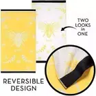 NNEDSZ Renee Taylor 2 Pack Jacquard Velour Large Beach Towel 100 x 180 cms Bee