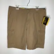 Cabelas Summer Comfort Mens Cargo Field Khaki Shorts Tan Size 36 NWT