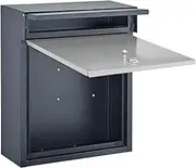 Exquisite Mailbox Modern Mailbox Cast Aluminum Post Box Large Wall Mount Parcel Box Security Lock Design Drop Box Vertical Outdoor Letter Box Safer