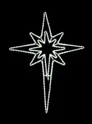 43" STAR OF BETHLEHEM LED MULTI FUNTION DISPLAY w TIMER CHRISTMAS YARD NATIVITY