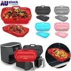 Liners BBQ Plate Heating Foldable For NINJA Air Fryer Baking Pan Silicone Pot AU