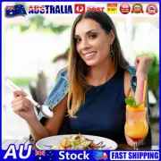 Stainless Steel Foldable Spoon Camping Tableware Travel Cutlery (Purple Spoon) A