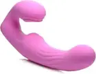 Strap U - 15X U-Pulse Pulsing and Vibrating Strapless Silicone Strap-On Pink