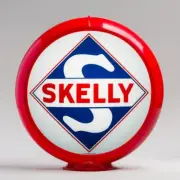 Skelly 13.5" Gas Pump Globe w/ Red Plastic Body (G183)