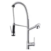 Spring Dual Spout Kitchen Pull Out Mixer Tap Laundry Sink