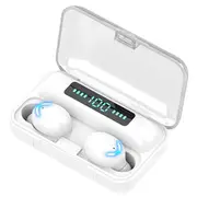 Makibes F9-5C TWS Headphones with Charging Box BT5.0 Stereo Touch Control Waterproof Sports Earbuds - White