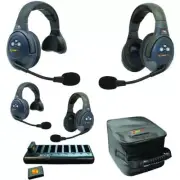 Eartec EVADE EVX422 Wireless Intercom w/ 2 Dual-Ear and 2 Single-Ear Headsets
