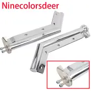 28" Spring Loaded 45 Degree Angled Mud Flap Hanger Set 1-1/8" Bolt Chrome