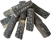 Gas logs 8pcs gas fireplace logs,simulated firewood,decorative ceramic wood fire logs,windless,for indoor and outdoor fireplaces and fire pits,Gas, Vented, Ventless, Electric, Ethanol,Gel Inserts.
