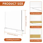 6Pcs Shelf Dividers Acrylic Closet Shelf Dividers Space Saving Divider lewDy