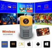Bargainpop Portable WIFI Mini Projector LED Video Projector 1080P for Home