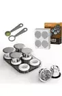 Reusable Capsules To Nespresso OriginalLine 6pcs Refillable Coffee Pod Stainless
