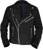 [LP-FACON] Mens Vintage Brando Motorcycle Rider Classic Biker Jacket Collection Leather/Faux