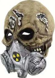 Masks Horror Tricky Props Halloween Party Props,Biochemical Skull Zombie