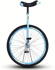 28" Adult Trainer Unicycle - Blue, Big Wheel Unicycle for Unisex Adult/Big Kids/Mom/Dad/Tall People Height from 160-195Cm (63"-77"), Load 150Kg (Color : Blue, Size : 28 Inch) Durable TDF
