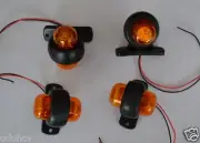 Orange LED Marker Lights 4x Trailer Mudguard Towing Amber 24V Truck Chassis Bus