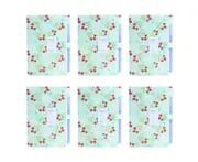 Expanding File Folder - 6 Pack File Organizer with Pockets Document Accordion Folder