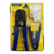 DataShark Crimper Stripper Tool Set RJ-45 CAT 5 6 Crimp Strip NEW!