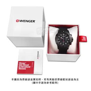 WENGER / Urban 簡約雙眼 日期 防水 不鏽鋼手錶 白x鍍玫瑰金 / 01.1743.127 / 42mm