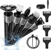 Electric Razor for Men, Razors for Men Electric Shaver, Electric Shavers for Men, Mens Razors for Shaving Electric, Cordless Shavers for Men Face, IPX7 Waterproof-Smart Sensing Technology-Travel Lock