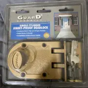 Jimmy Proof Deadbolt Lock Solid Brass 1303