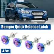 4 Pcs Assorted Color Bumper Release Lock Latch Hood Lock Push Button Bonnet